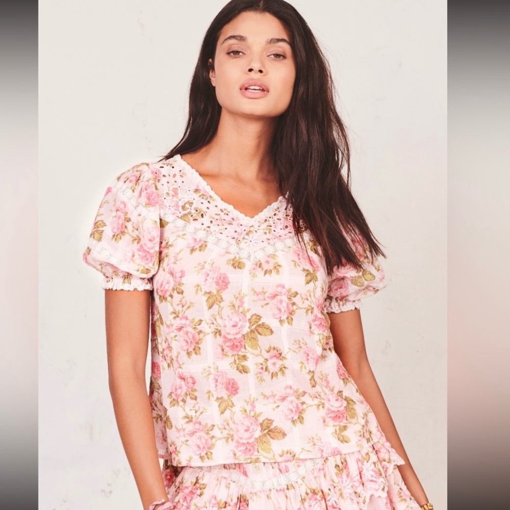 LoveShackFancy NWT  Concord top Painted fences small